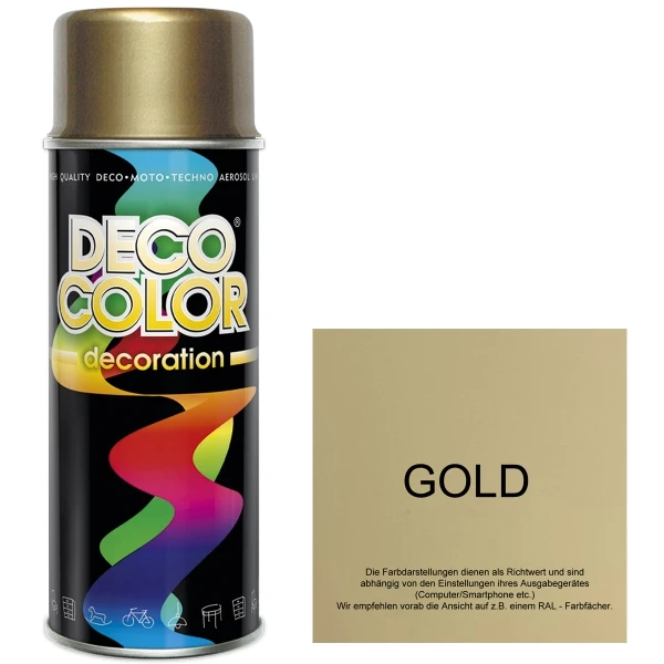 DECO COLOR LACKSPRAY GOLD 400ml